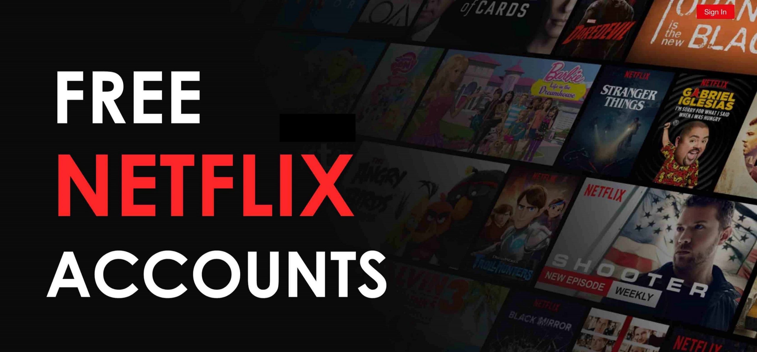 netflix free accounts and passwords 2023